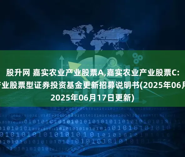 股升网 嘉实农业产业股票A,嘉实农业产业股票C: 嘉实农业产业股票型证券投资基金更新招募说明书(2025年06月17日更新)